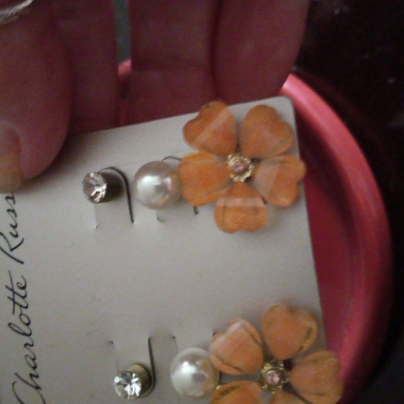 Charlotte Russe Jewelry - 3 pair pretty earrings